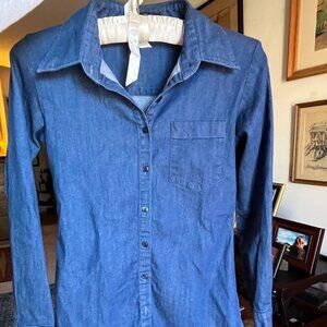 Blue Anne Kothari chambray button-down shirt